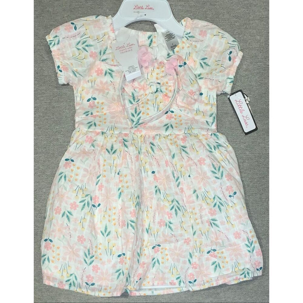 Little Lass Dress with headband size 5
